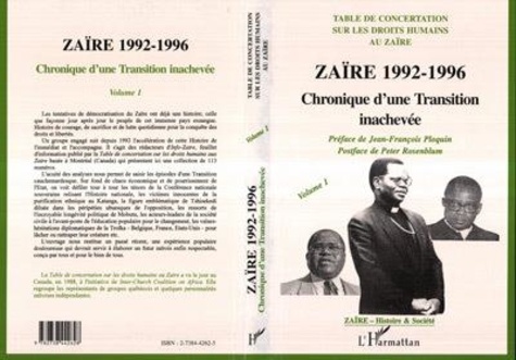 Jean-François Ploquin - Zaire 1992-1996 Transition Inachevee.