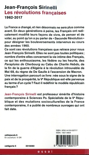 Les révolutions françaises. 1962-2017
