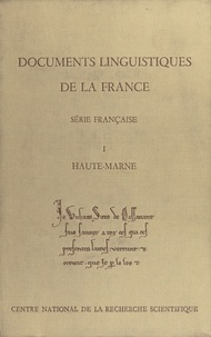 Jean-gabriel Gigot - Documents linguistiques de la France : Haute-Marne.