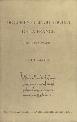 Documents linguistiques de la France : Haute-Marne