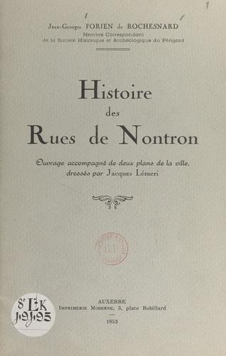 Histoire des rues de Norton