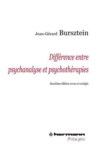 Jean-Gérard Bursztein - Différence entre psychanalyse et psychothérapies.