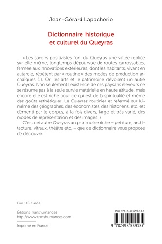 Dictionnaire historique et culturel du Queyras