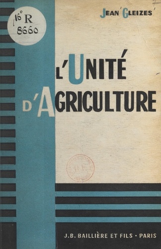 L'unité d'agriculture