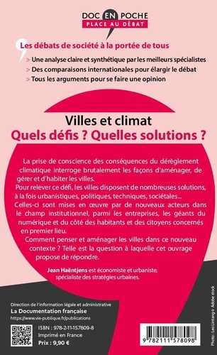 Villes et climat. Quels défis ? Quelles solutions ?