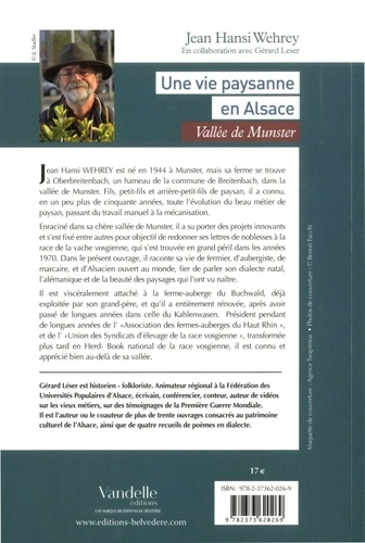 Une vie paysanne en Alsace. Vallée de Munster