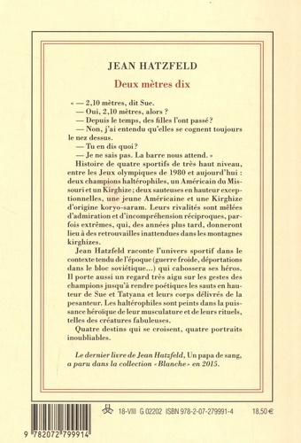 Deux mètres dix de Jean Hatzfeld - Grand Format - Livre - Decitre