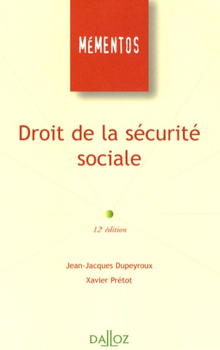 Droit de la Sécurité sociale 12e édition - Occasion