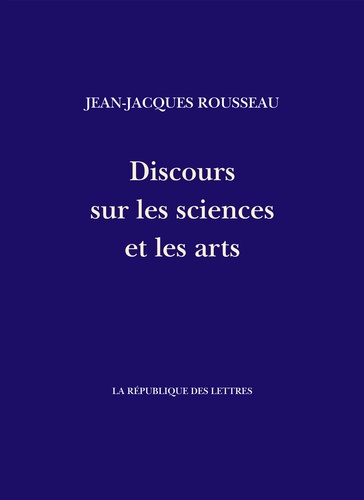 Discours sur les sciences et les arts 1e édition