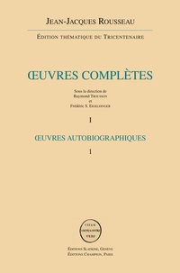 Jean-Jacques Rousseau - Oeuvres complètes - Edition thématique du tricentenaire, 24 volumes.