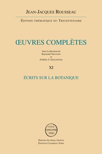 Jean-Jacques Rousseau - Oeuvres complètes - Volume 11, Ecrits sur la botanique.