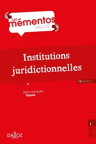 Institutions juridictionnelles 15e édition