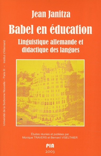 Babel en éducation. Linguistique allemande et didactique des langues