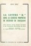 Jean Joël - La lettre "K" dans la curieuse prophétie de Richard de Toussaint - Avec annonce d'une attaque de Rome et de l'éventuelle destruction de Paris.