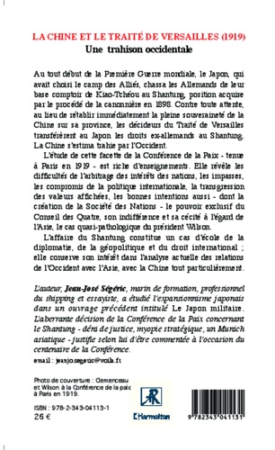 La Chine et le Traité de Versailles (1919). Une trahison occidentale