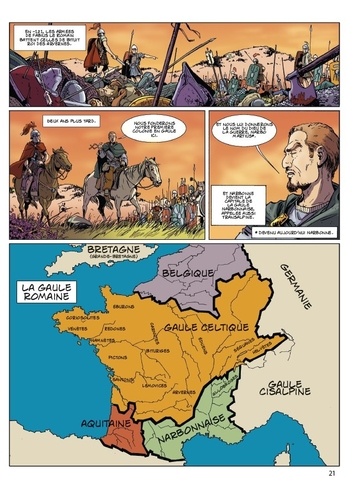 L'histoire de France pour les nuls en BD Intégrale Tome 1 Les Gaulois ; Le Haut Moyen Age ; Des croisades aux Templiers