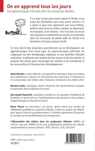 On en apprend tous les jours. Les apprentissages informels dans les entreprises libérales. Récits, analyses, leçons