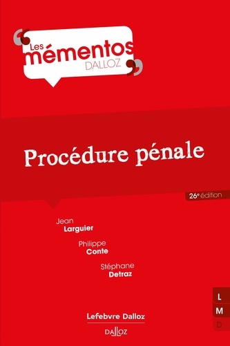 Procédure pénale 26e édition