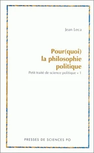 Pour(quoi) la philosophie politique
