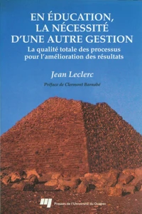 En education, la necessite d'une autre gestion. la qualite t