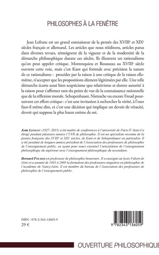 Philosophes à la fenêtre. Philosophie et rationalité, une sélection d'articles