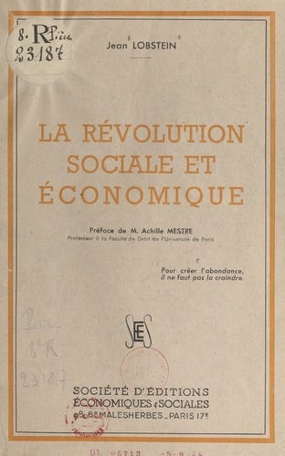 La révolution sociale et économique
