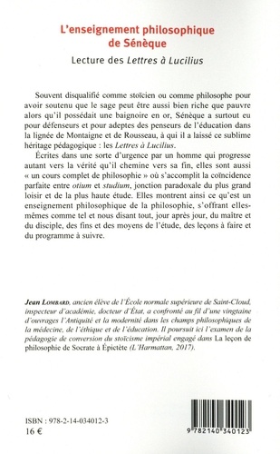 L'enseignement philosophique de Sénèque. Lecture des Lettres à Lucilius