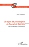 Jean Lombard - La leçon de philosophie de Socrate à Epictète - Lecture des Entretiens.