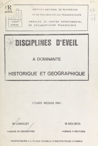 Disciplines d'éveil à dominante historique et géographique