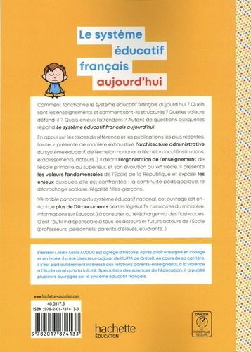 Le système éducatif français aujourd'hui. De la maternelle à la terminale  Edition 2021-2022