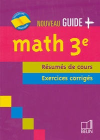 Jean-Louis Boursin - Math 3e - Résumés de cours, exercices corrigés.