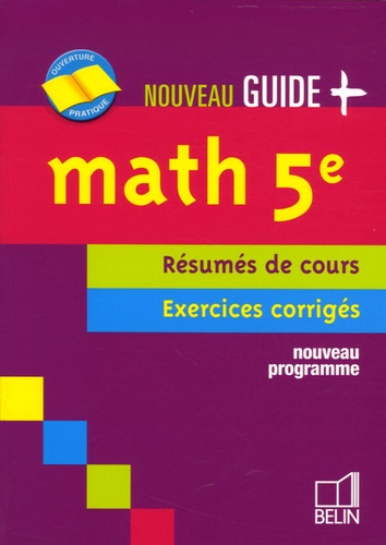 Jean-Louis Boursin et Edmond Augier - Math 5e - Résumés de cours Exercices corrigés.