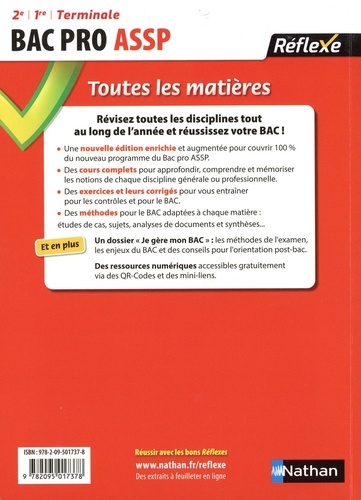 Accompagnement, soins et services à la personne Bac pro ASSP 2e/1re/Terminale  Edition 2024-2025