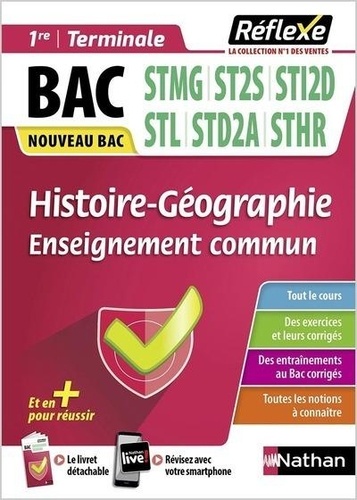 Histoire-Géographie 1re/Tle Voie Technologique  Edition 2020
