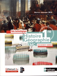 Jean-Louis Carnat et Frédéric Fouletier - Histoire Géographie EMC 1re - Voie technologique Enseignement commun.