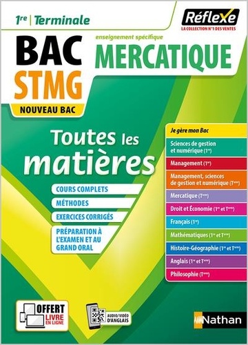 Toutes les matières 1re Tle BAC STMG enseignement spécifique Mercatique  Edition 2020