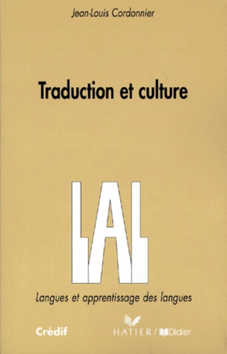 Jean-Louis Cordonnier - Traduction Et Culture.