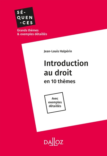 Introduction au droit  Edition 2017