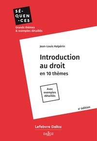 Jean-Louis Halpérin - Introduction au droit.