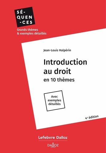 Introduction au droit 4e édition