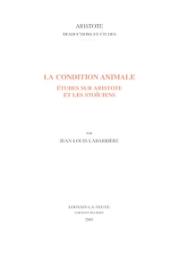 La condition animale