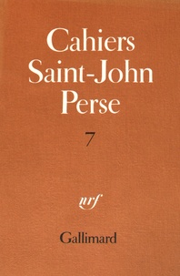 Jean-Louis Lalanne - Cahiers Saint-John Perse - Tome 7.