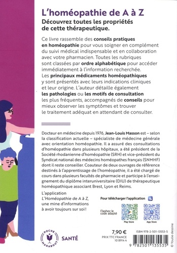 L'homéopathie de A à Z - Mieux connaître... de Jean-Louis Masson - Poche -  Livre - Decitre