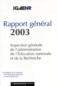 Rapport général 2003