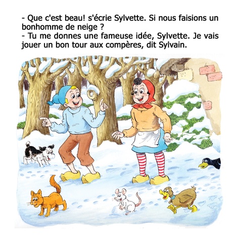 Sylvain et Sylvette Tome 6 Un drôle de bonhomme de neige