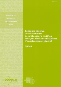 CAPES réservé Italien