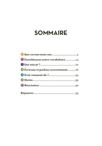 Cahier de jeux langue française