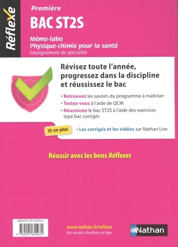 Mémo-labo Physique-chimie pour la santé 1re ST2S  Edition 2019