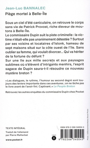 Une enquête du commissaire Dupin  Piège mortel à Belle-Ile. Une enquête du commissaire Dupin