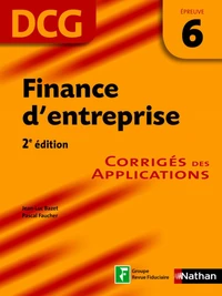 Finance d'entreprise - épreuve 6 - DCG corrigés Format : ePub 2 DCG